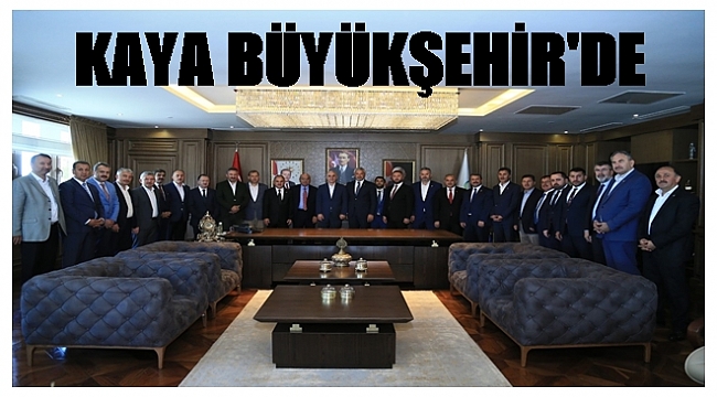 BAŞKAN YILMAZ: ZİYARETİYLE BİZE DESTEK VEREN KAYA'YA TEŞEKKÜR EDİYORUM