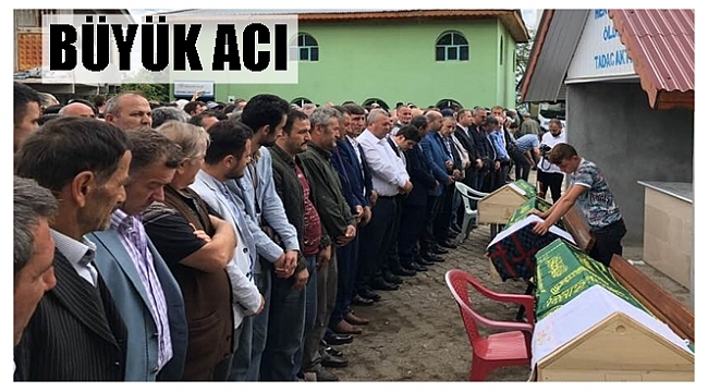 Kazada yaşamını kaybeden üç kişi toprağa verildi