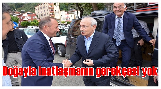 Kılıçdaroğlu Ordu'da sel afetinin yaşandığı bölgede incelemelerde bulundu