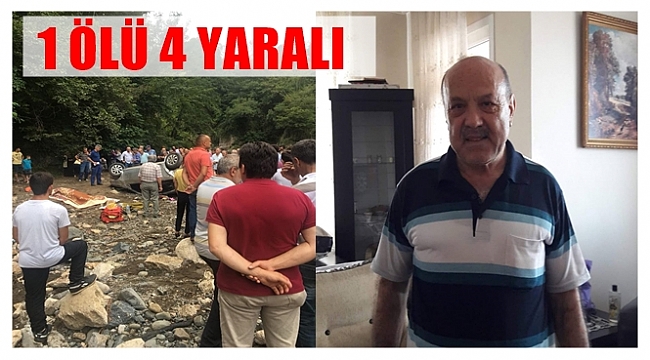 Otomobil uçuruma yuvarlandı: 1 ölü 4 yaralı