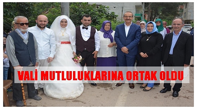 Vali Yavuz genç çiftlerin düğününe katıldı