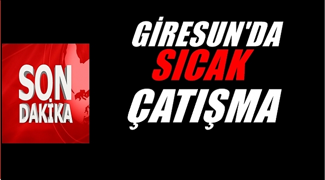 GİRESUN&#039;DA PKK&#039;LI 1 HAİN ÖLDÜRÜLDÜ