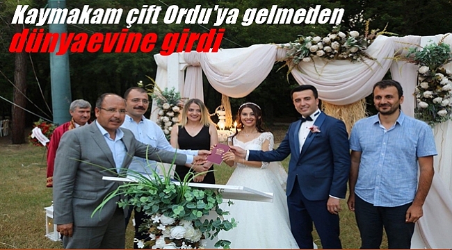 Gölköy Kaymakamı ile Gürgentepe Kaymakamı evlendi