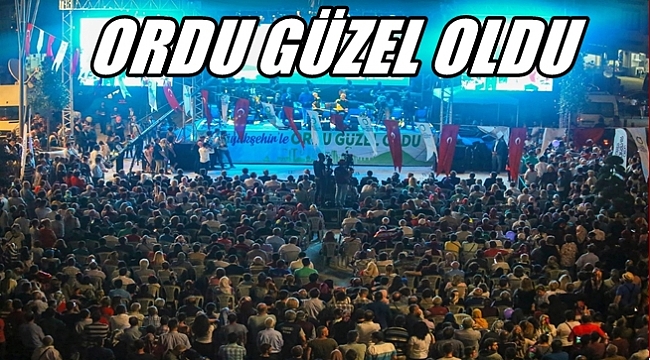 ORDULU ÜNLÜLER ORDU İÇİN BULUŞTU