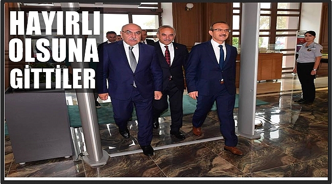 Yediyıldız ile Yavuz Tekintaş'a hayırlı olsun ziyaretinde bulundu.