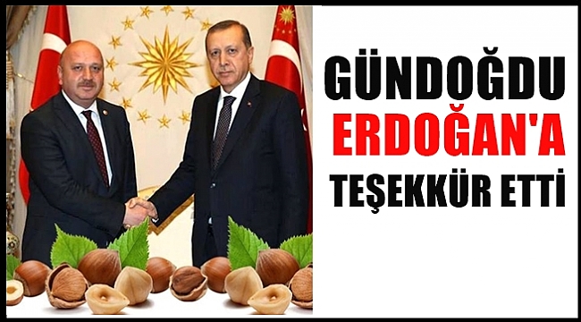 Gündoğdu'dan fındık teşekkürü