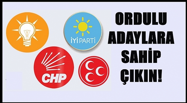 Artık Ordulu adaylara yer verin