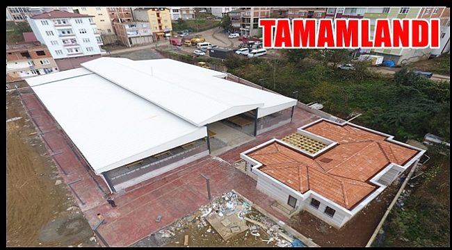 Korgan kapalı pazara kavuştu