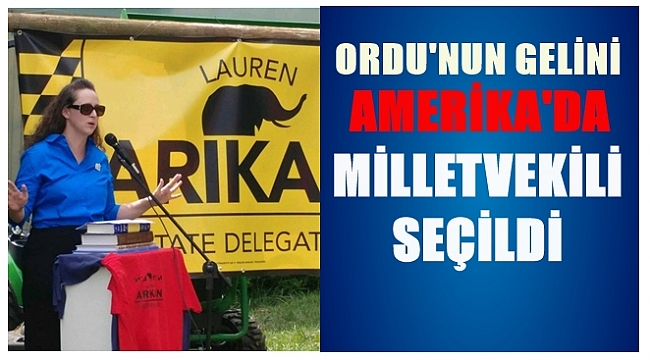 Amerika'da Türk Soy isimli İlk Milletvekili