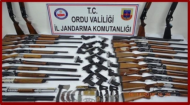 Faturasız satış yapan av bayiine jandarma baskını