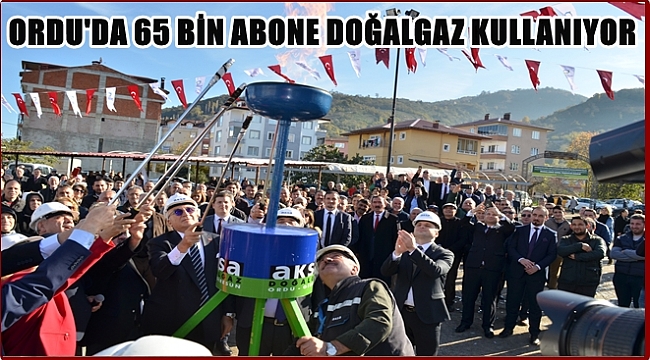 Kumbaşı Mahallesi'ne ilk doğalgaz törenle verildi