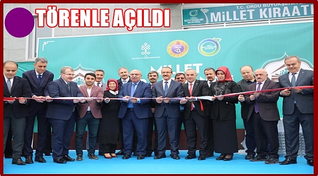 Millet Kıraathanesi açıldı