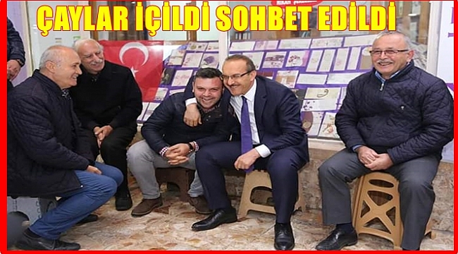 Vali baba bu kez taksicilerin misafiri oldu