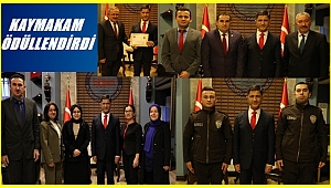 Altınordu Kaymakamı Erten'den başarı belgesi