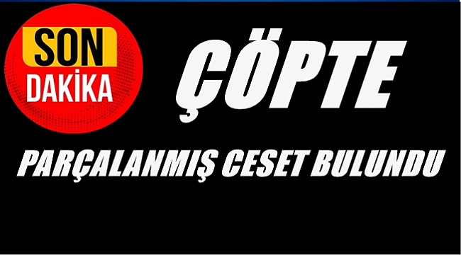 Cesedini parşalayıp çöpe atmışlar