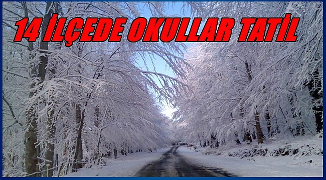 Kar yağışı nedeniyle eğitime 1 gün ara verildi