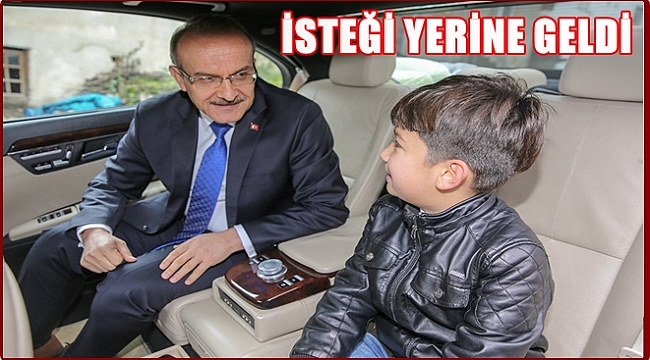 KÜÇÜK TOLGACAN VALİ YAVUZ'DAN NE İSTEDİ