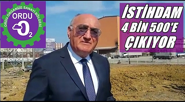ORDU OSB'DE 67 FİRMA FAALİYET YAPIYOR