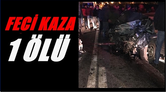 Akaryakıt tankeri ile otomobil çarpıştı