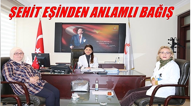 Alkışlar şehit eşine