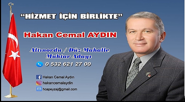Hakan Cemal Aydın: Düz Mahalle güzel olacak