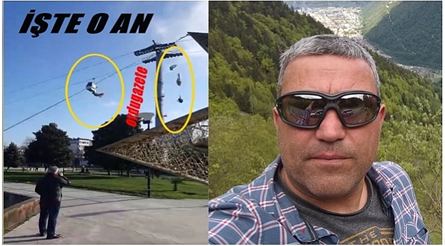 Kaza anı böyle görüntülendi