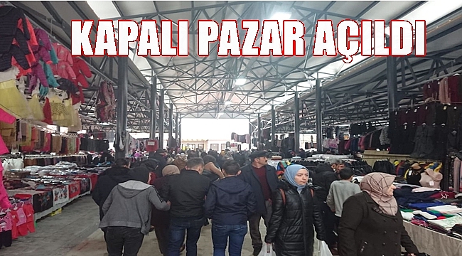 Korgan'da modern pazar açıldı