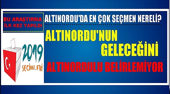 Altınordu'da seçmenin ancak yarısı Altınordulu