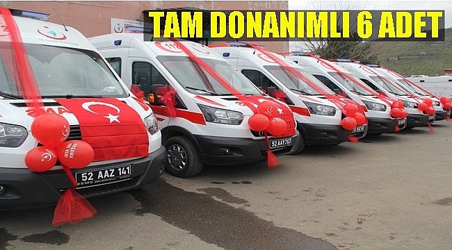 Ordu'da 12 bin 542 kişiye 1 ambulans düşüyor
