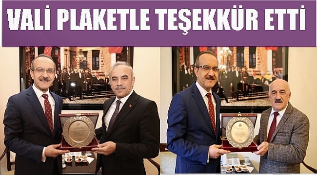Tekintaş ve Tezcan'a plaket