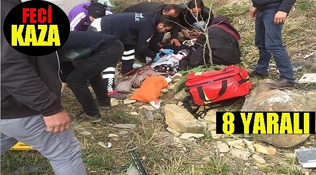 Tır ile minibüs çarpıştı