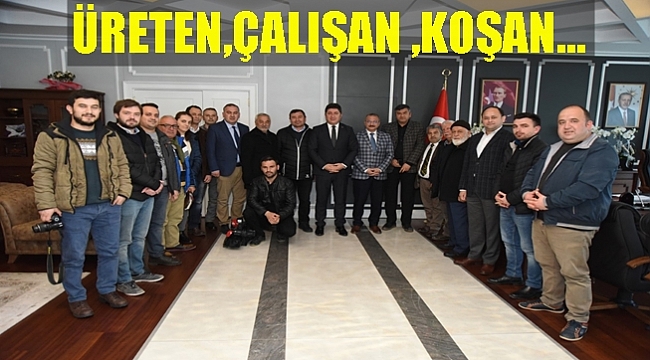 19 Eylül Gazeteciler Derneği'nden Başkan Tören'e ziyaret