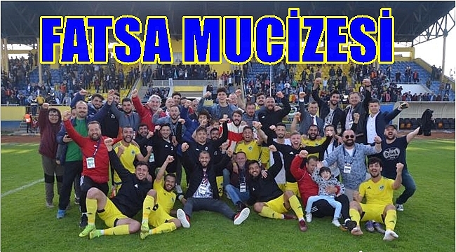 Fatsa Belediyespor ligde kalmak için büyük avantaj elde etti