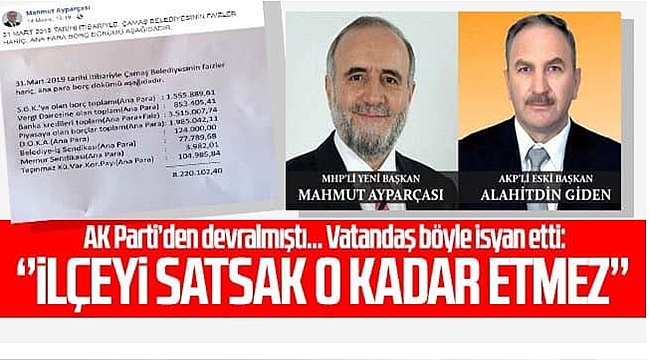 Başkan Ayparçası: İlçeyi satsak o kadar etmez