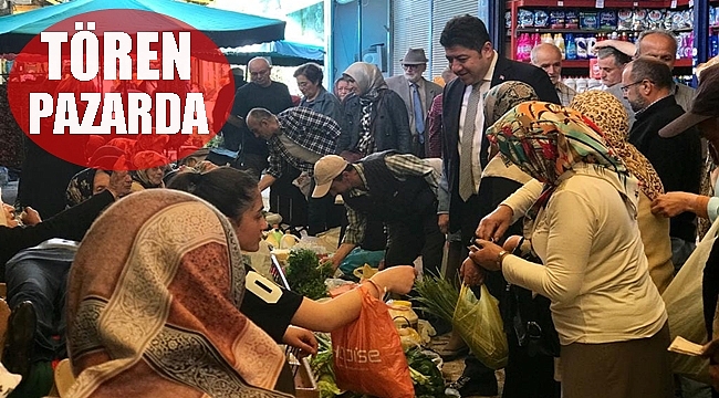 Başkan Tören halkın arasında