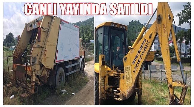 Belediye satış ihalesini canlı yayınladı