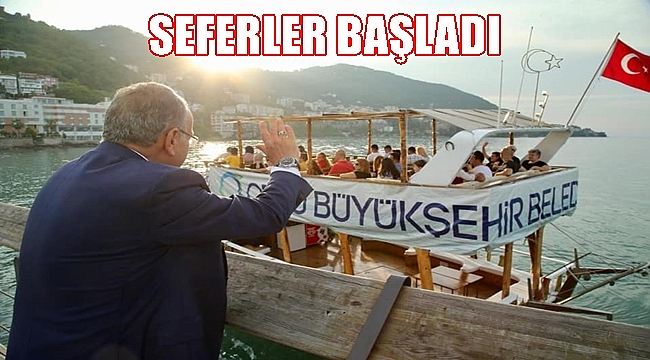 Gezinti Teknesi Hizmet Vermeye Başladı