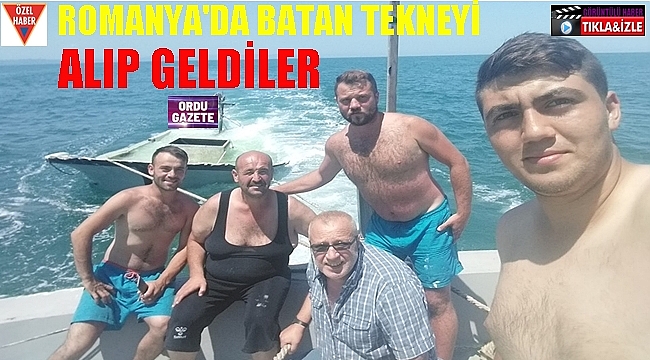 Ordulu Balıkçılar Batan Teknelerine Kavuştu