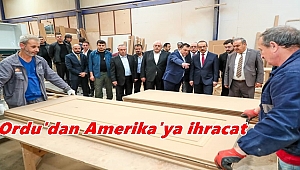 Ordu'da Gürsan İnşaat ABD'ye banyo dolapları ihraç etmeye başladı