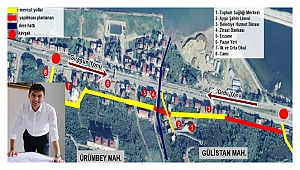 Başkan Tepe Gülyalı'da imara neşter vuruyor