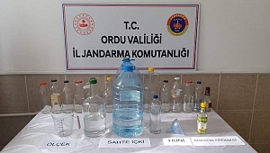 Ordu'da el yapımı rakı operasyonu