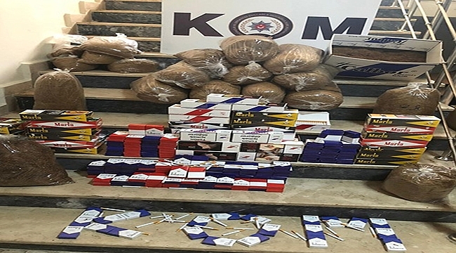 Ordu'da kaçak sigara ve tütün operasyonu