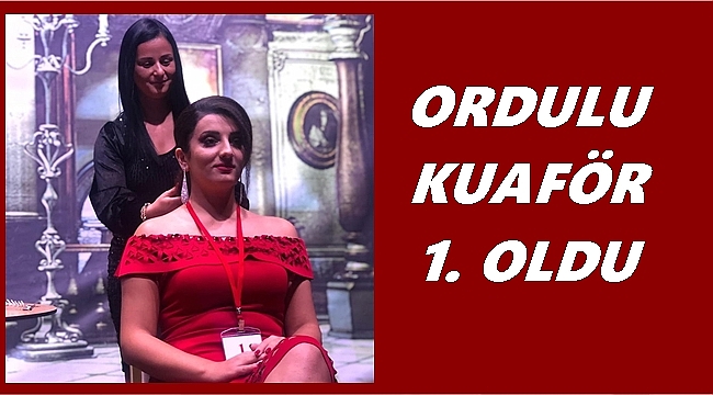 Ordulu Bayan Kuaförü  Şükran Ünlü  1. oldu