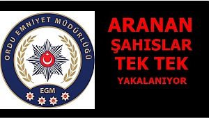 Ordu'da aranan 44 kişi yakalandı 4'ü tutuklandı