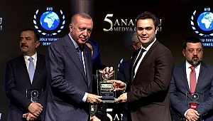 Çotanak'a Cumhurbaşkanı Erdoğan'dan Milli Marka Ödülü