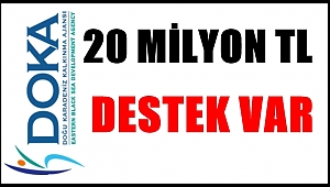 DOKA 3 ayrı destek programına 20 milyon Tl bütçe ayırdı