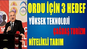 Ordu'nun hedefi var