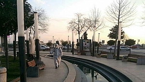 Büyükşehir coronavirüs için dezenfekte etti