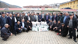 Ordu'da çiftçilere korunga ve yonca tohumu dağıltıldı