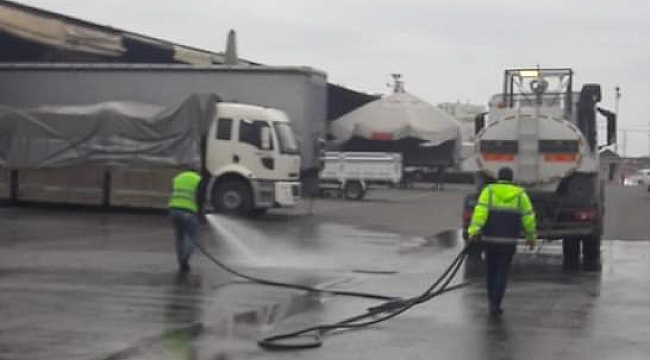 Sebze ve meyve halinde Koronavirüs tedbiri